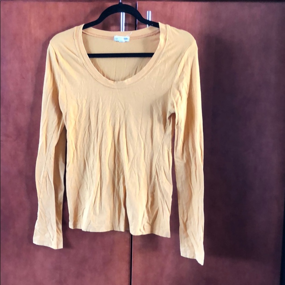 Long sleeve yellow tshirt. Size L. Never worn.